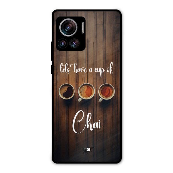 Lets Have A Cup Of Chai Metal Back Case for Motorola Edge 30 Ultra