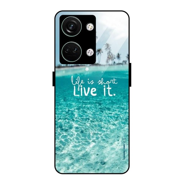 Life Is Short Glass Back Case for Oneplus Nord 3