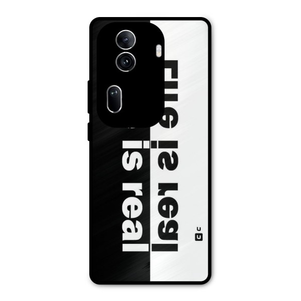 Life Reality Metal Back Case for Oppo Reno11 Pro 5G