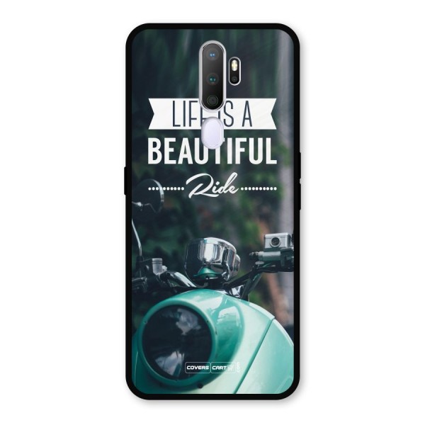 Life is a Beautiful Ride Metal Back Case for Oppo A9 (2020)