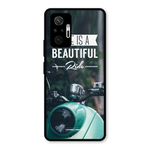 Life is a Beautiful Ride Metal Back Case for Redmi Note 10 Pro