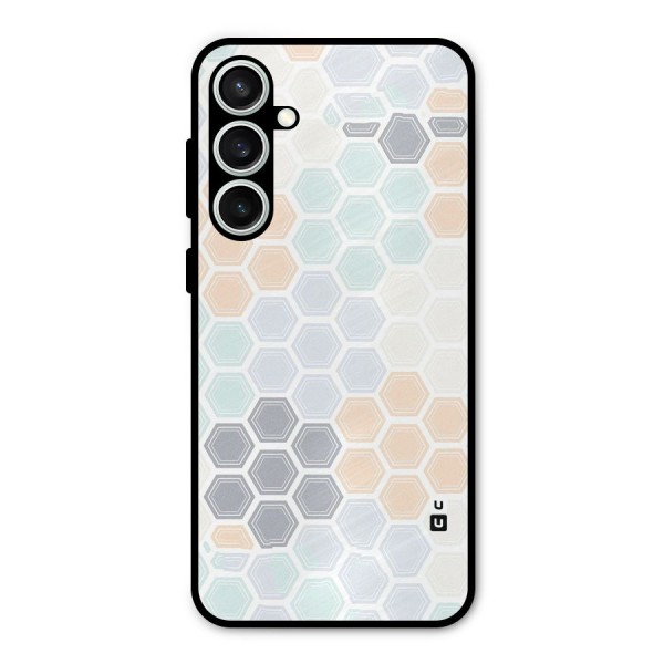 Light Hexagons Metal Back Case for Galaxy S23 FE