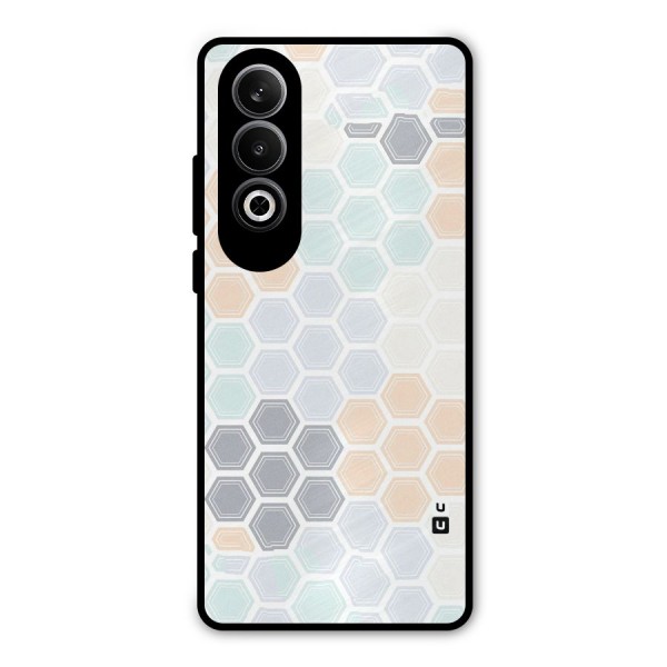 Light Hexagons Metal Back Case for OnePlus Nord CE4