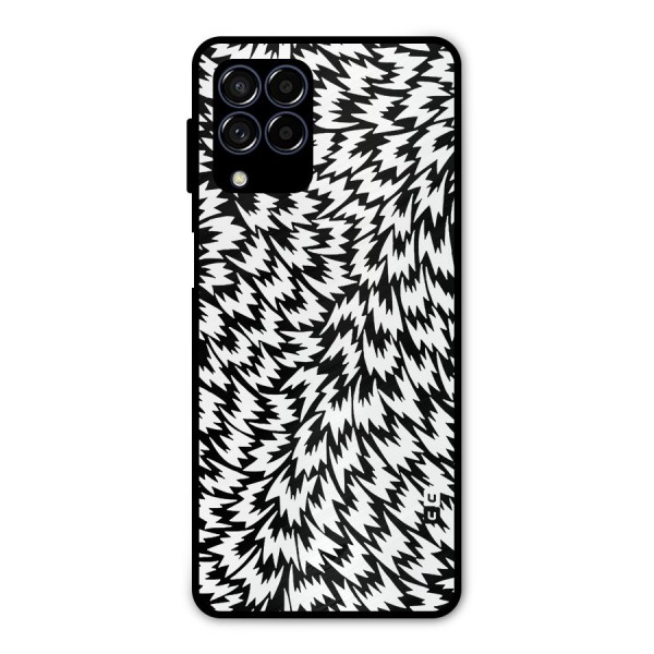 Lion Abstract Art Pattern Metal Back Case for Galaxy M53 5G