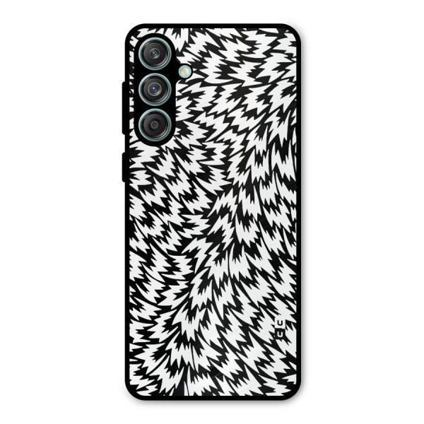 Lion Abstract Art Pattern Metal Back Case for Galaxy M55 5G