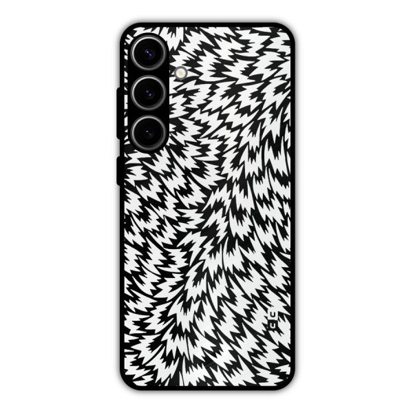 Lion Abstract Art Pattern Metal Back Case for Galaxy S24 Plus
