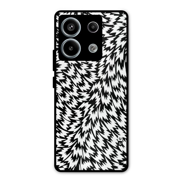 Lion Abstract Art Pattern Metal Back Case for Redmi Note 13 Pro 5G