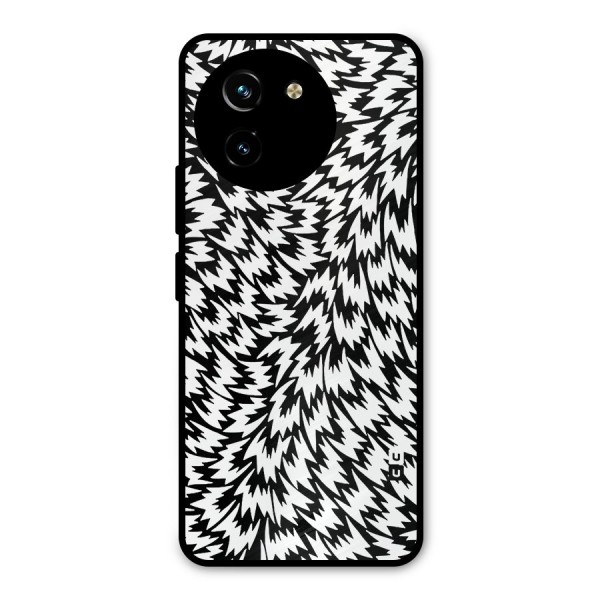 Lion Abstract Art Pattern Metal Back Case for Vivo Y200i
