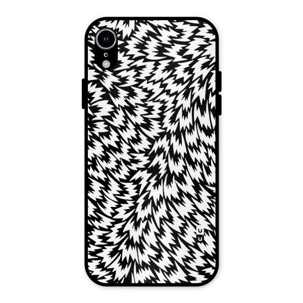 Lion Abstract Art Pattern Metal Back Case for iPhone XR
