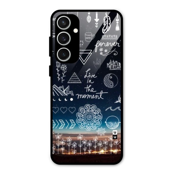 Live In The Moment Glass Back Case for Galaxy S23 FE