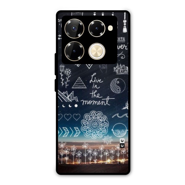 Live In The Moment Metal Back Case for Infinix Note 40 Pro