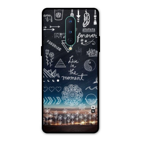 Live In The Moment Metal Back Case for OnePlus 8