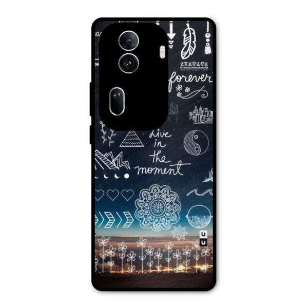 Live In The Moment Metal Back Case for Oppo Reno11 Pro 5G