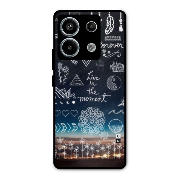 Live In The Moment Metal Back Case for Redmi Note 13 Pro 5G