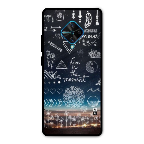 Live In The Moment Metal Back Case for Vivo S1 Pro