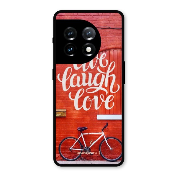 Live Laugh Love Metal Back Case for OnePlus 11