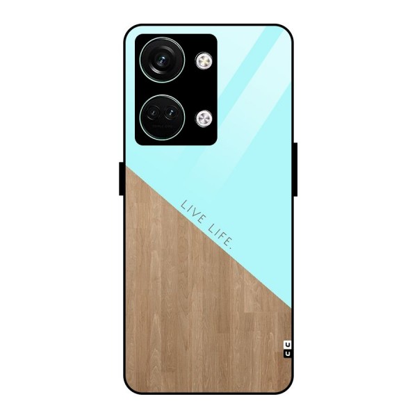 Live Life Glass Back Case for Oneplus Nord 3