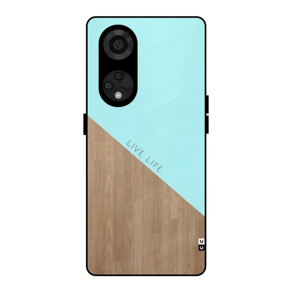 Live Life Metal Back Case for Reno8 T 5G
