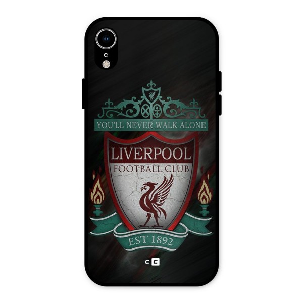 LiverPool FootBall Club Metal Back Case for iPhone XR