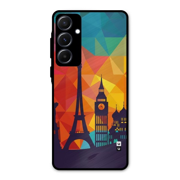 London Art Metal Back Case for Galaxy A55