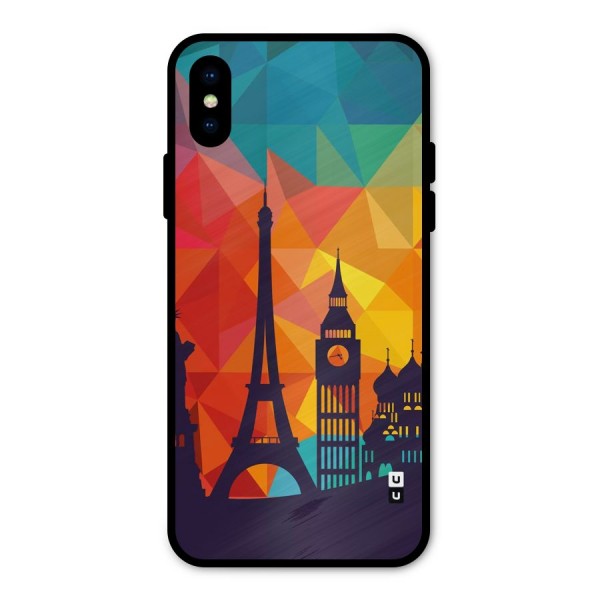 London Art Metal Back Case for iPhone X