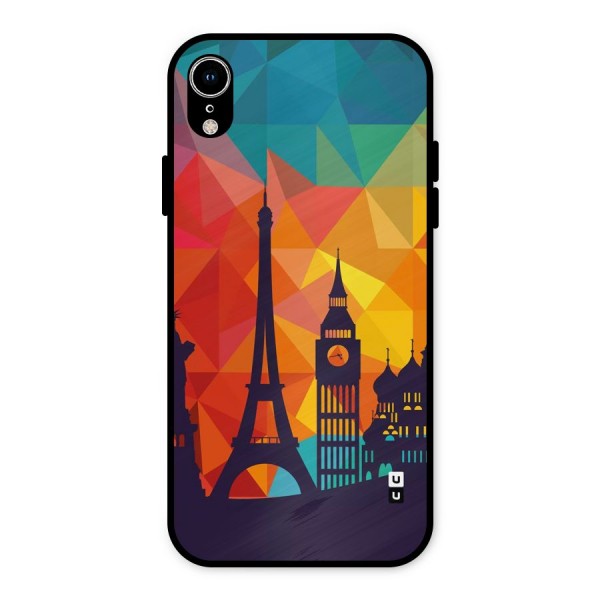 London Art Metal Back Case for iPhone XR