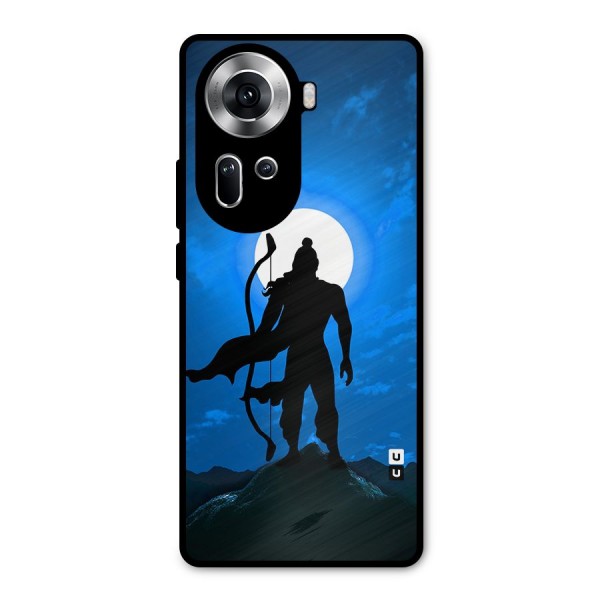 Lord Ram Illustration Metal Back Case for Oppo Reno11 5G