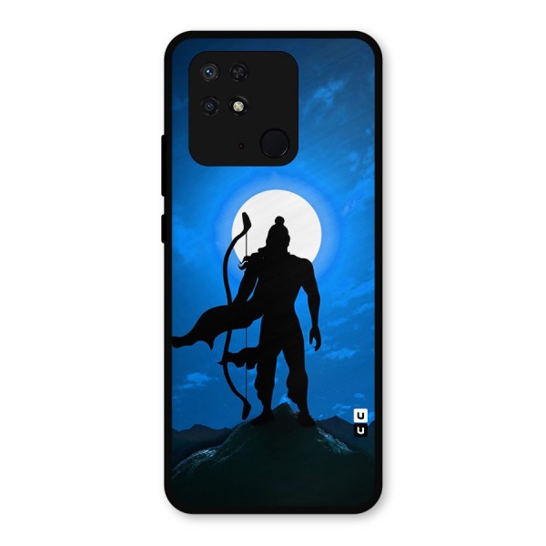 Lord Ram Illustration Metal Back Case for Redmi 10 Power