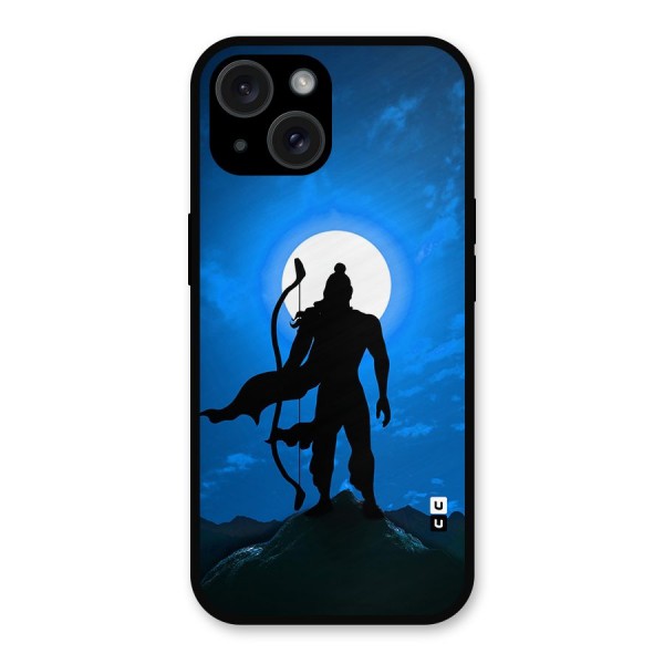 Lord Ram Illustration Metal Back Case for iPhone 15