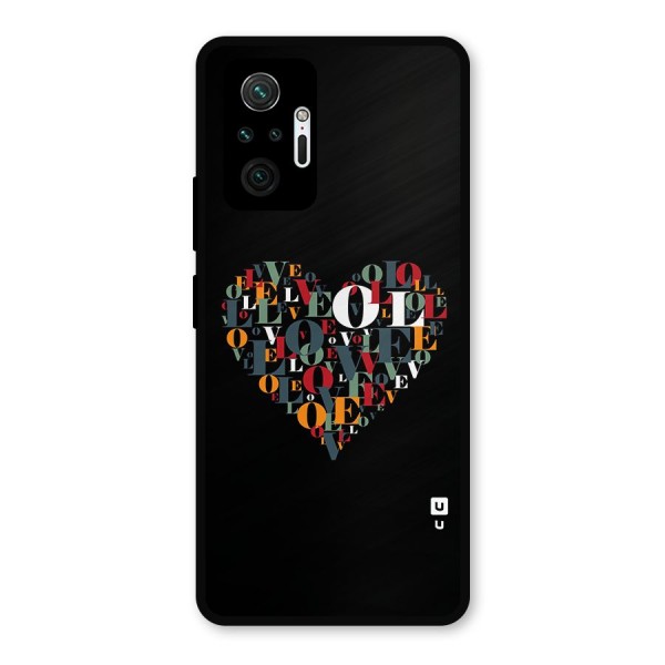 Love Abstract Heart Art Metal Back Case for Redmi Note 10 Pro