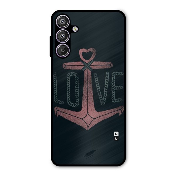Love Anchor Form Metal Back Case for Galaxy F15