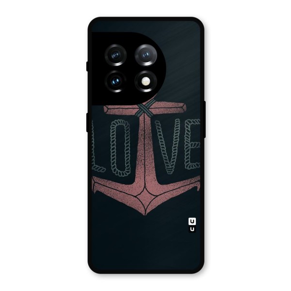 Love Anchor Form Metal Back Case for OnePlus 11