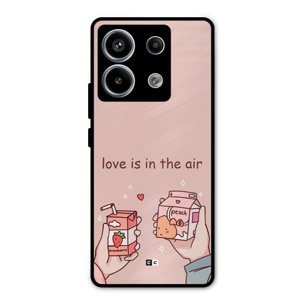 Love In Air Metal Back Case for Redmi Note 13 Pro 5G