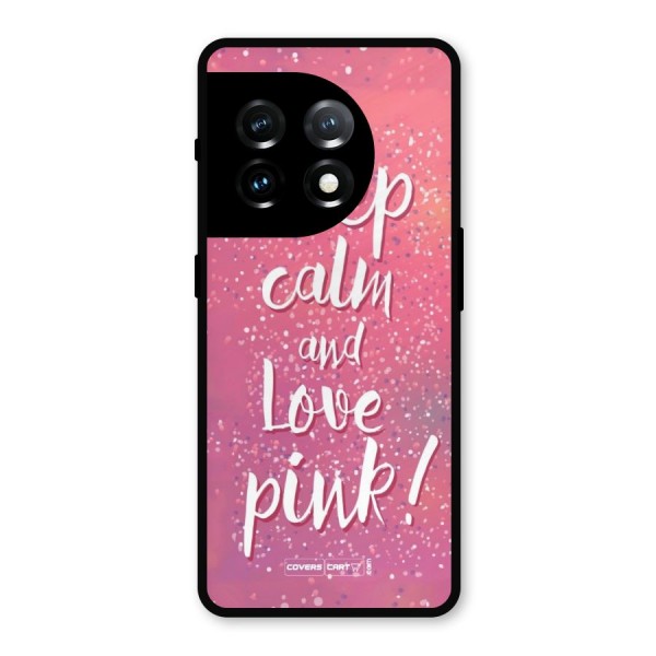 Love Pink Metal Back Case for OnePlus 11