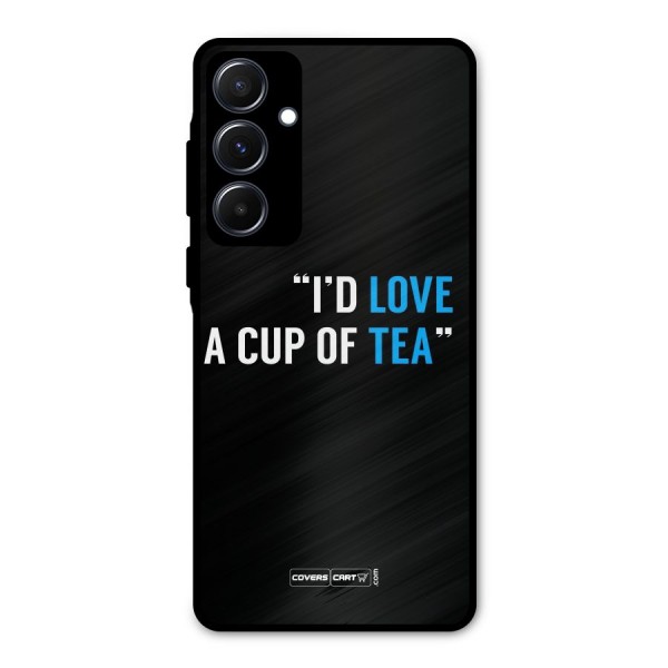 Love Tea Metal Back Case for Galaxy A55