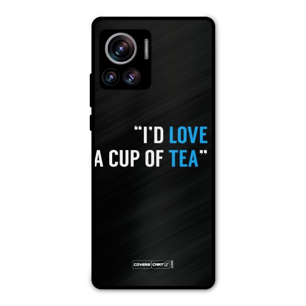 Love Tea Metal Back Case for Motorola Edge 30 Ultra