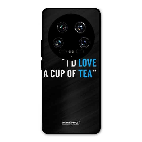 Love Tea Metal Back Case for Xiaomi 14 Ultra