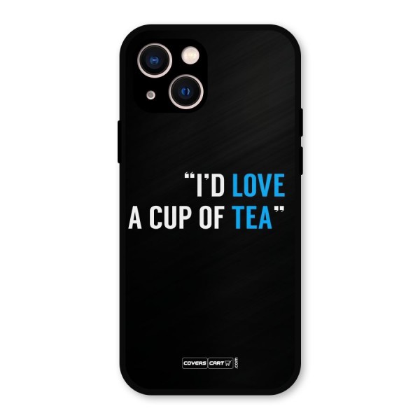 Love Tea Metal Back Case for iPhone 13