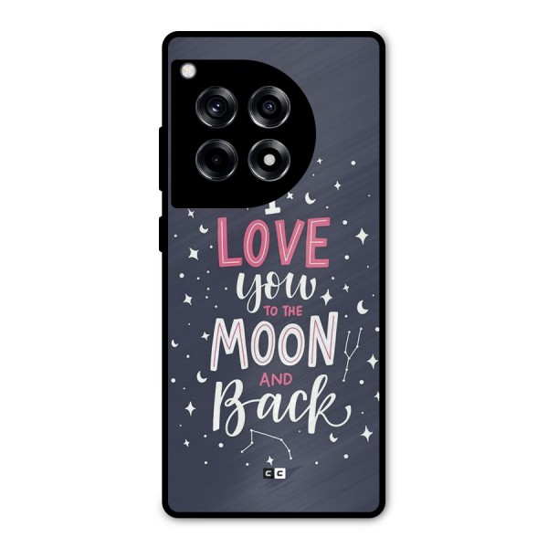 Love To The Moon Metal Back Case for OnePlus 12R