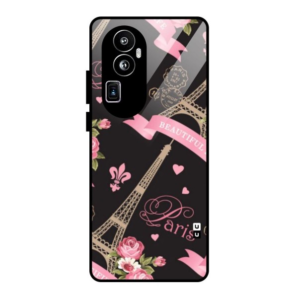 Love Tower Glass Back Case for Oppo Reno10 Pro Plus