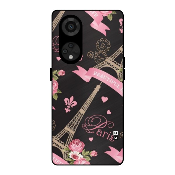 Love Tower Metal Back Case for Reno8 T 5G