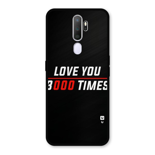 Love You 3000 Times Metal Back Case for Oppo A9 (2020)