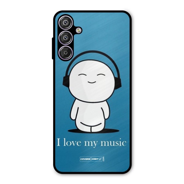 Love for Music Metal Back Case for Galaxy F15