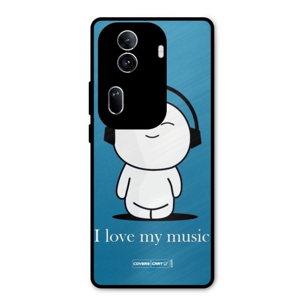 Love for Music Metal Back Case for Oppo Reno11 Pro 5G