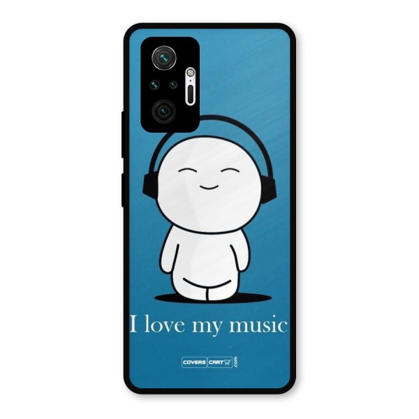 Love for Music Metal Back Case for Redmi Note 10 Pro