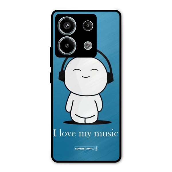 Love for Music Metal Back Case for Redmi Note 13 Pro 5G
