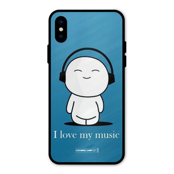 Love for Music Metal Back Case for iPhone X