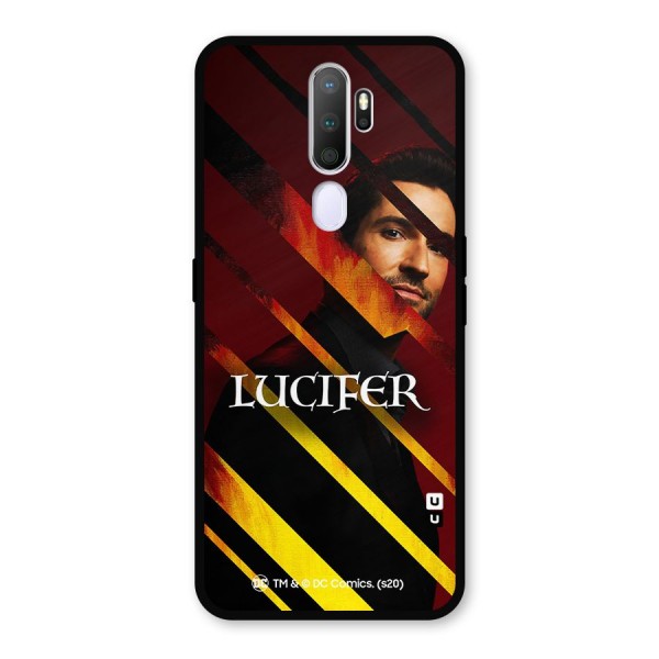 Lucifer Hell Stripes Metal Back Case for Oppo A9 (2020)