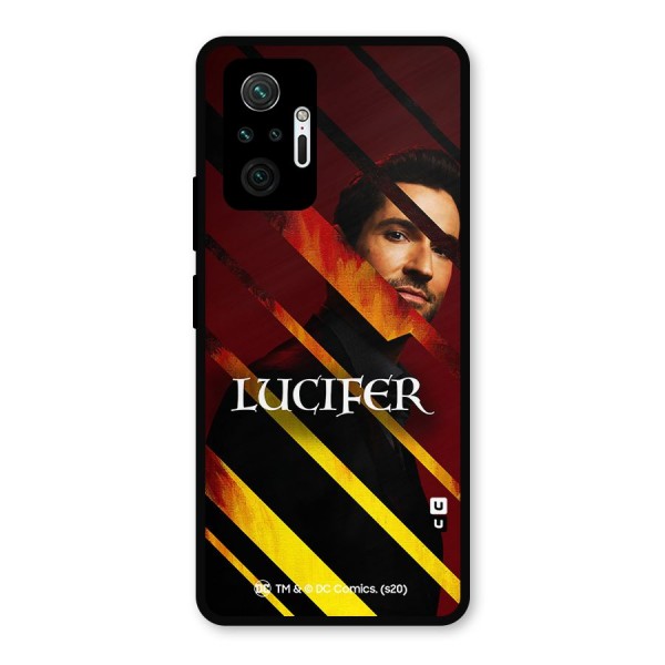 Lucifer Hell Stripes Metal Back Case for Redmi Note 10 Pro