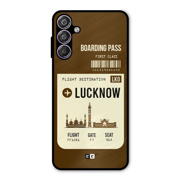 Lucknow Boarding Pass Metal Back Case for Galaxy F15